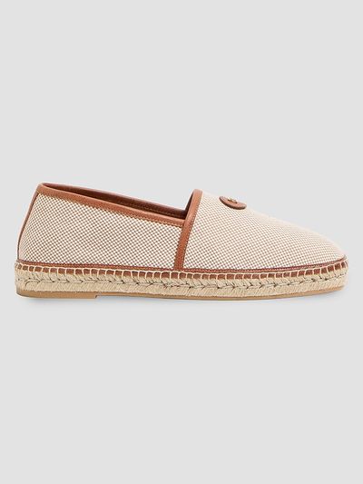 Valentino Garavani Women's Palm Avenue Canvas Espadrille Loafers