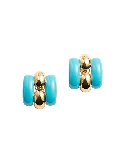 Valentino Garavani Women's Pas Plus Metal and Enamel Earrings