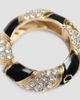 Valentino Garavani Women's Pas Plus Mono Earring in Metal, Enamel and Swarovski Crystals - 3
