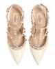 Valentino Garavani Women's Patent Rockstud Caged 100MM Pumps - 4