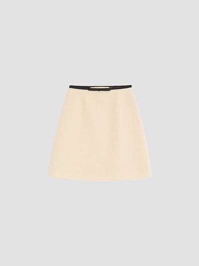 Valentino Garavani Women's Plain Wool Tweed Skirt