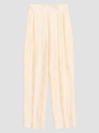 Valentino Garavani Women's Plus De Pois Striped Polka Dot Jacquard Trousers