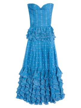 Valentino Garavani Women's Plusdepois Print Chiffon Long Dress