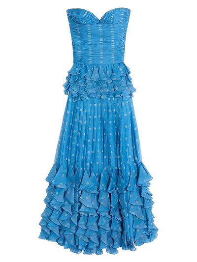 Valentino Garavani Women's Plusdepois Print Chiffon Long Dress