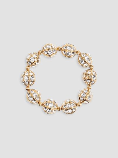 Valentino Garavani Women's Poetics of Drops Metal and Swarovski Crystal Bracelet