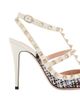 Valentino Garavani Women's Rockstud 100MM Pumps in Woven Fabric - 6