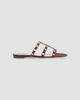 Valentino Garavani Women's Rockstud 5MM Slide Sandals in Suede - 1