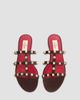 Valentino Garavani Women's Rockstud 5MM Slide Sandals in Suede - 4