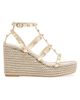 Valentino Garavani Women's Rockstud Laminated 95MM Nappa Wedge Sandals - 1