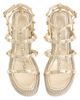 Valentino Garavani Women's Rockstud Laminated 95MM Nappa Wedge Sandals - 4