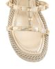 Valentino Garavani Women's Rockstud Laminated 95MM Nappa Wedge Sandals - 5