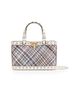 Valentino Garavani Women's Rockstud Mini Top Handle Shopping Bag in Woven Fabric - 1