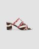 Valentino Garavani Women's Rockstud Slide 60MM Sandal in Pony Effect Calfskin - 1