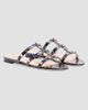Valentino Garavani Women's Rockstud Slide Sandals in Laminated Nappa with Cabochon - 2