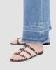 Valentino Garavani Women's Rockstud Slide Sandals in Laminated Nappa with Cabochon - 7