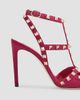 Valentino Garavani Women's Rockstud Suede 100MM Pumps - 6