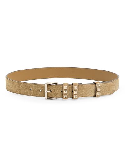 Valentino Garavani Women's Rockstud Suede Belt, 30MM