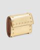 Valentino Garavani Women's Rockstud Trifold Wallet in Laminated Grainy Calfskin - 5
