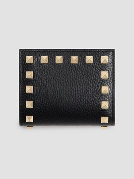 Valentino Garavani Women's Rockstud Wallet in Grainy Calfskin