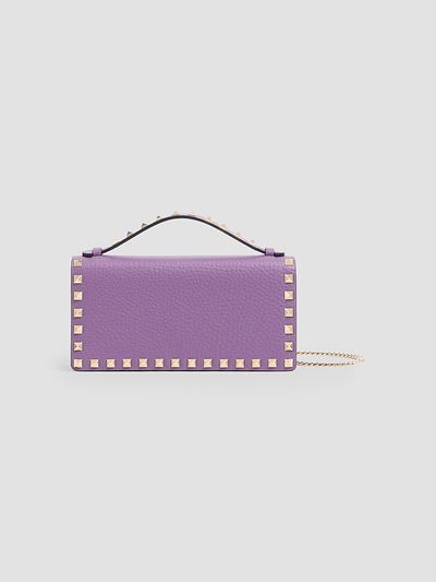 Valentino Garavani Women's Rockstud Wallet with Chain