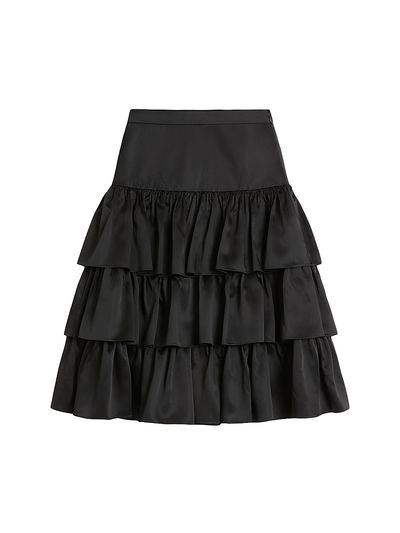 Valentino Garavani Women's Satin Ruffle Skirt