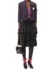 Valentino Garavani Women's Satin Ruffle Skirt - 6