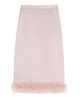 Valentino Garavani Women's Satin Skirt with Feathers - 7