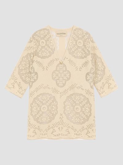 Valentino Garavani Women's Short Dress in Floral Stamp Blanket