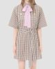 Valentino Garavani Women's Short Dress in Vichy Cotton - 3