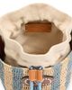 Valentino Garavani Women's Small Bucket Bag in Striped Raffia - 7