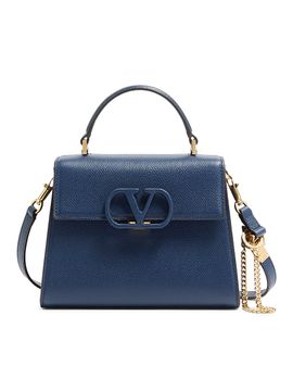 Valentino Garavani Women's Small V-Sling Grainy Calfskin Handbag
