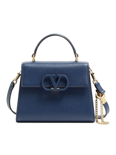 Valentino Garavani Women's Small V-Sling Grainy Calfskin Handbag
