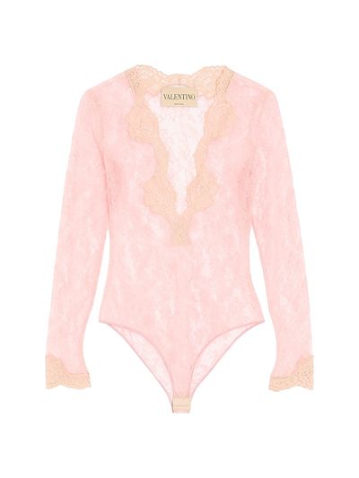 Valentino Garavani Women's Stretch Lace Bodysuit