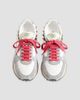 Valentino Garavani Women's Stud Up Sneaker in Split Leather and Nylon with Butterfly Embroidery - 3