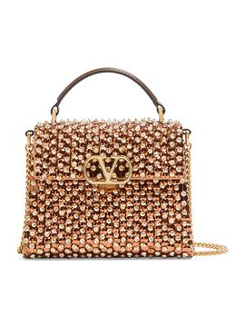 Valentino Garavani Women's V-Sling Embroidered Mini Top Handle Handbag