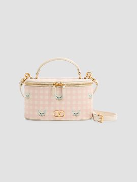 Valentino Garavani Women's Vanity Bag in Le Chat De La Maison Grainy Calfskin