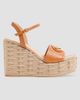 Valentino Garavani Women's VLogo Signature 120MM Wedge Sandals in Grainy Calfskin - 1