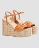 Valentino Garavani Women's VLogo Signature 120MM Wedge Sandals in Grainy Calfskin - 2