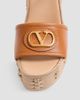 Valentino Garavani Women's VLogo Signature 120MM Wedge Sandals in Grainy Calfskin - 4