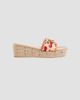 Valentino Garavani Women's VLogo Signature 60MM Flatform Sandals in Jacquard Raffia - 1
