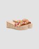 Valentino Garavani Women's VLogo Signature 60MM Flatform Sandals in Jacquard Raffia - 4