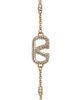Valentino Garavani Women's VLogo Signature Bracelet in Metal, Swarovski Crystals and Pearls - 4
