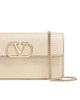 Valentino Garavani Women's VLogo Signature Laminated Grainy Calfskin Wallet with Chain - 6