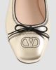 Valentino Garavani Women's VLogo Signature Laminated Nappa 05MM Ballerinas - 5