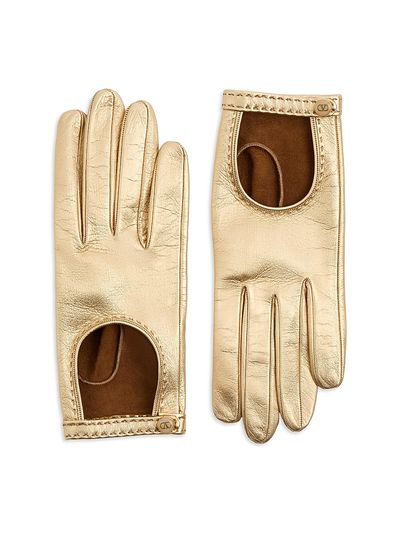 Valentino Garavani Women's Vlogo Signature Laminated Nappa Gloves
