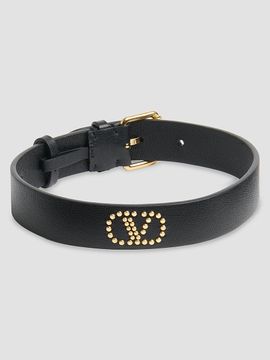 Valentino Garavani Women's VLogo Signature Leather and Metal Choker