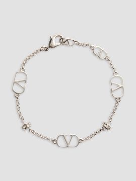 Valentino Garavani Women's VLogo Signature Metal and Crystal Bracelet