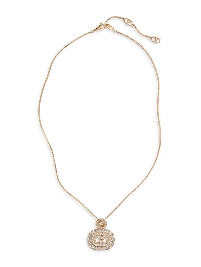 Valentino Garavani Women's VLogo Signature Metal and Swarovski Crystal Necklace