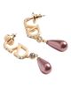 Valentino Garavani Women's VLogo Signature Metal Earrings with Swarovski Crystals and Glass Drops - 2