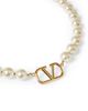 Valentino Garavani Women's VLogo Signature Metal Necklace With Swarovski Pearls - 2